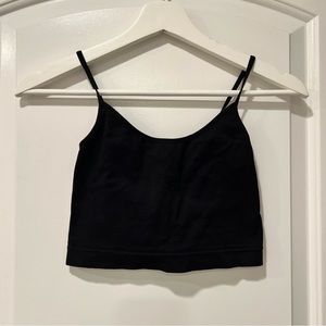 Garage Black Cropped Cami Top Size Small